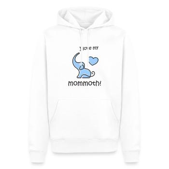Fans de l’âge de glace de l’éléphant mammouth et futures mamans - Sweat à capuche Premium bio Homme - blanc - Devant - Nico (187cm)