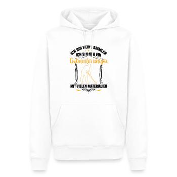 Gebäudereiniger ist kein Sammler Reinigungskraft - Männer Premium Bio Hoodie - Weiß - Vorne - Nico (187cm)
