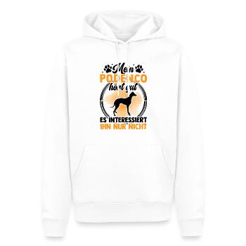 Mein Podenco hört gut Ibizan Hound - Männer Premium Bio Hoodie - Weiß - Vorne - Nico (187cm)