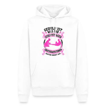 Ergotherapeutinnen rasten direkt aus - Männer Premium Bio Hoodie - Weiß - Vorne - Nico (187cm)