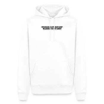 Fitness - Plus fort à chaque répétition, plus proche de mon meilleur niveau - Sweat à capuche Premium bio Homme - blanc - Devant - Nico (187cm)