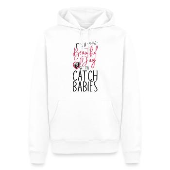 LD Labour And Delivery Nurse - Men’s Premium Organic Hoodie - white - Front - Nico (187cm)