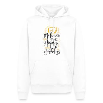 Infirmière sage-femme accoucheuse - Sweat à capuche Premium bio Homme - blanc - Devant - Nico (187cm)