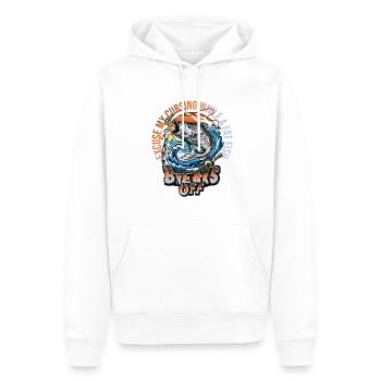 Excusez mon langage pendant qu’un gros poisson se détache - Sweat à capuche Premium bio Homme - blanc - Devant - Nico (187cm)
