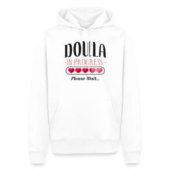 Doula Accoucheuse Étudiante Doula - Sweat à capuche Premium bio Homme - blanc - Devant - Nico (187cm)