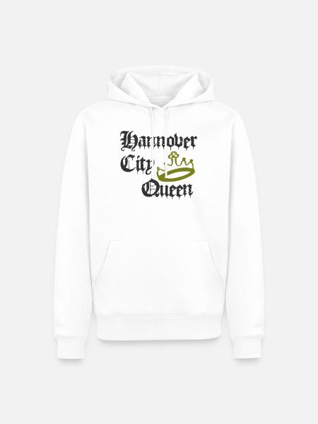 Hannover City Queen - Männer Premium Bio Hoodie - Weiß