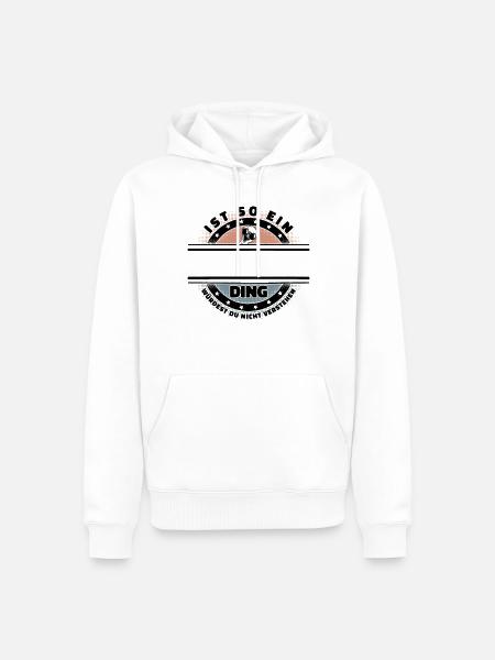 Ist So Ein Name Ding Personalisiert Namen Geschenk - Männer Premium Bio Hoodie - Weiß