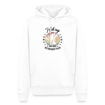 Best Retirement Plan Wandern Rente - Männer Premium Bio Hoodie - Weiß - Vorne - Nico (187cm)