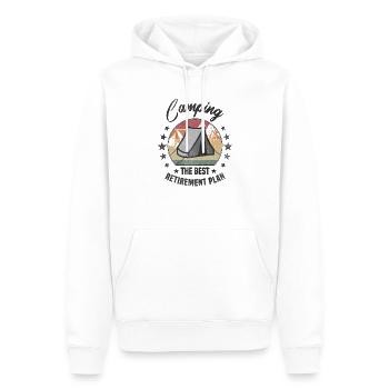 Best Retirement Plan Camping Rente - Männer Premium Bio Hoodie - Weiß - Vorne - Nico (187cm)