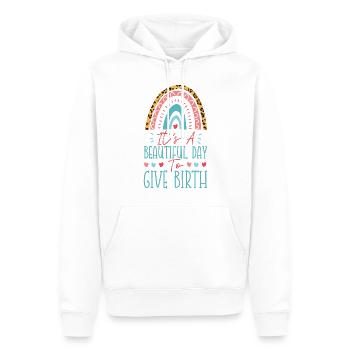 LD Labour And Delivery Nurse - Men’s Premium Organic Hoodie - white - Front - Nico (187cm)