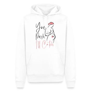 LD Labour And Delivery Nurse - Men’s Premium Organic Hoodie - white - Front - Nico (187cm)