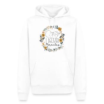 LD Labour And Delivery Nurse - Men’s Premium Organic Hoodie - white - Front - Nico (187cm)