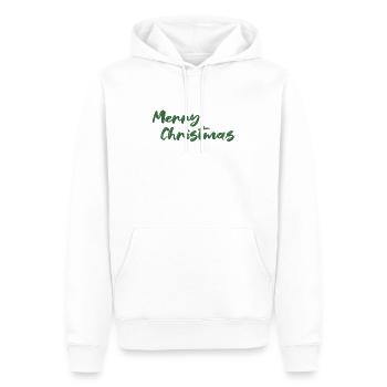 Merry Christmas - Männer Premium Bio Hoodie - Weiß - Vorne - Nico (187cm)