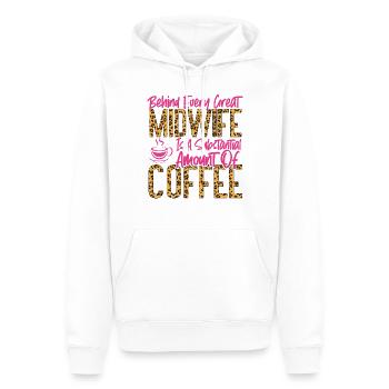 Nurse Midwife Birth Worker Coffee - Männer Premium Bio Hoodie - Weiß - Vorne - Nico (187cm)