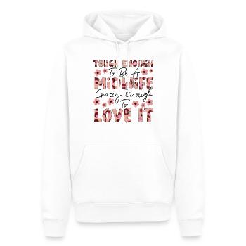 Nurse Midwife Birth Worker Tough - Männer Premium Bio Hoodie - Weiß - Vorne - Nico (187cm)