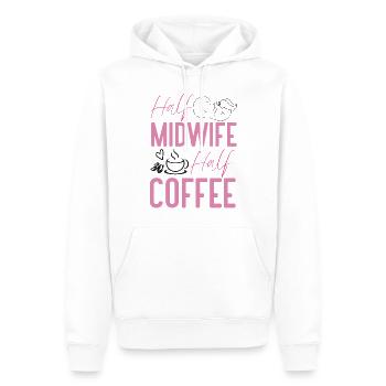 Nurse Midwife Birth Worker Coffee - Männer Premium Bio Hoodie - Weiß - Vorne - Nico (187cm)