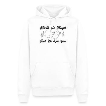 LD Labour And Delivery Nurse - Men’s Premium Organic Hoodie - white - Front - Nico (187cm)