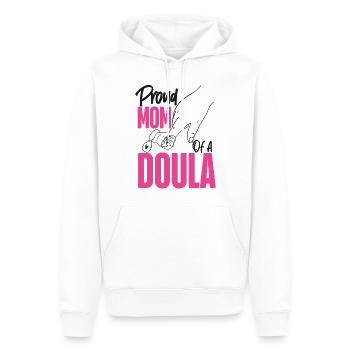 Doula Travailleuse à la naissance Maman Fière Maman - Sweat à capuche Premium bio Homme - blanc - Devant - Nico (187cm)