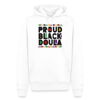 Doula Birth Worker Proud Black - Männer Premium Bio Hoodie - Weiß - Vorne - Nico (187cm)