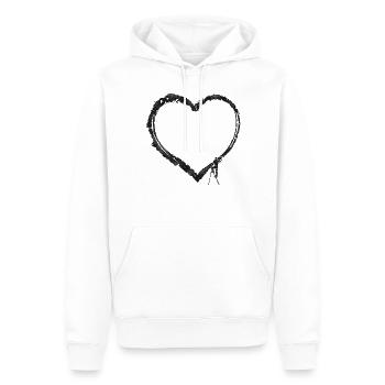 House Painter Decorator Heart - Men’s Premium Organic Hoodie - white - Front - Nico (187cm)