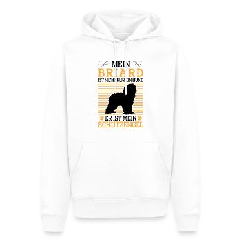 Briard n’est pas qu’un chien Berger de Brie Briard - Sweat à capuche Premium bio Homme - blanc - Devant - Nico (187cm)