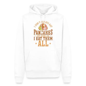 Les enfants amateurs de crêpes que je ne fais pas toujours - Sweat à capuche Premium bio Homme - blanc - Devant - Nico (187cm)