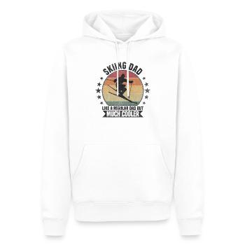 Skiing dad Ski - Men’s Premium Organic Hoodie - white - Front - Nico (187cm)