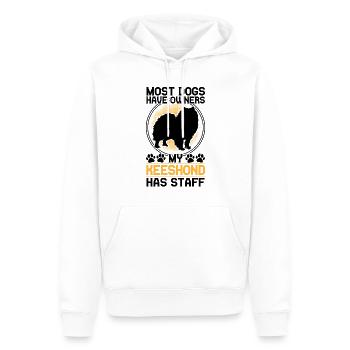 Wolfsspitz hat Personal Deutscher Wolfsspitz - Männer Premium Bio Hoodie - Weiß - Vorne - Nico (187cm)