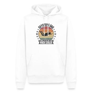 Skydiving dad Sky Diving - Männer Premium Bio Hoodie - Weiß - Vorne - Nico (187cm)