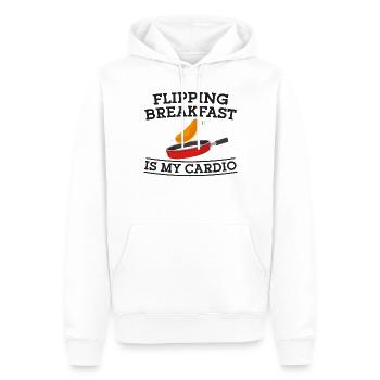 Pancake Lover Kids Flipping - Männer Premium Bio Hoodie - Weiß - Vorne - Nico (187cm)
