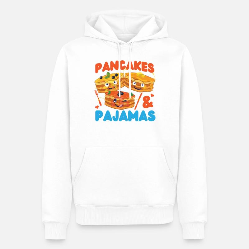 Pancake Lover Kids Pancakes & - Sweat à capuche Premium bio Homme - blanc