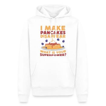 Amoureux des crêpes Enfants Je fais des crêpes - Sweat à capuche Premium bio Homme - blanc - Devant - Nico (187cm)