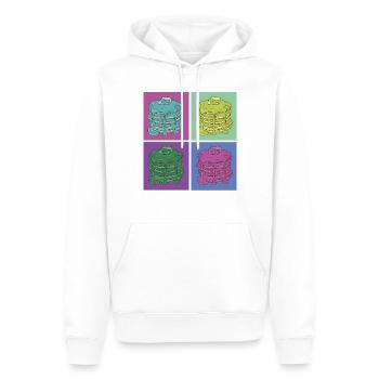 Pancake Lover Kids Retro Vintage - Männer Premium Bio Hoodie - Weiß - Vorne - Nico (187cm)