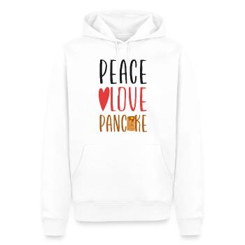 Pancake Lover Kids Girl Peace Love - Männer Premium Bio Hoodie - Weiß - Vorne - Nico (187cm)