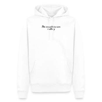 Wandern - The mountains are calling - Männer Premium Bio Hoodie - Weiß - Vorne - Nico (187cm)