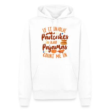 Pancake Lover Kids If It Involves - Men’s Premium Organic Hoodie - white - Front - Nico (187cm)