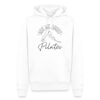 Instructeur de Pilates Enseignant Demandez-moi - Sweat à capuche Premium bio Homme - blanc - Devant - Nico (187cm)