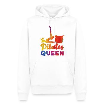 Pilates Instructor Teacher Queen - Männer Premium Bio Hoodie - Weiß - Vorne - Nico (187cm)