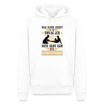 Then came the occupational therapist occupational therapy - Men’s Premium Organic Hoodie - white - Front - Nico (187cm)
