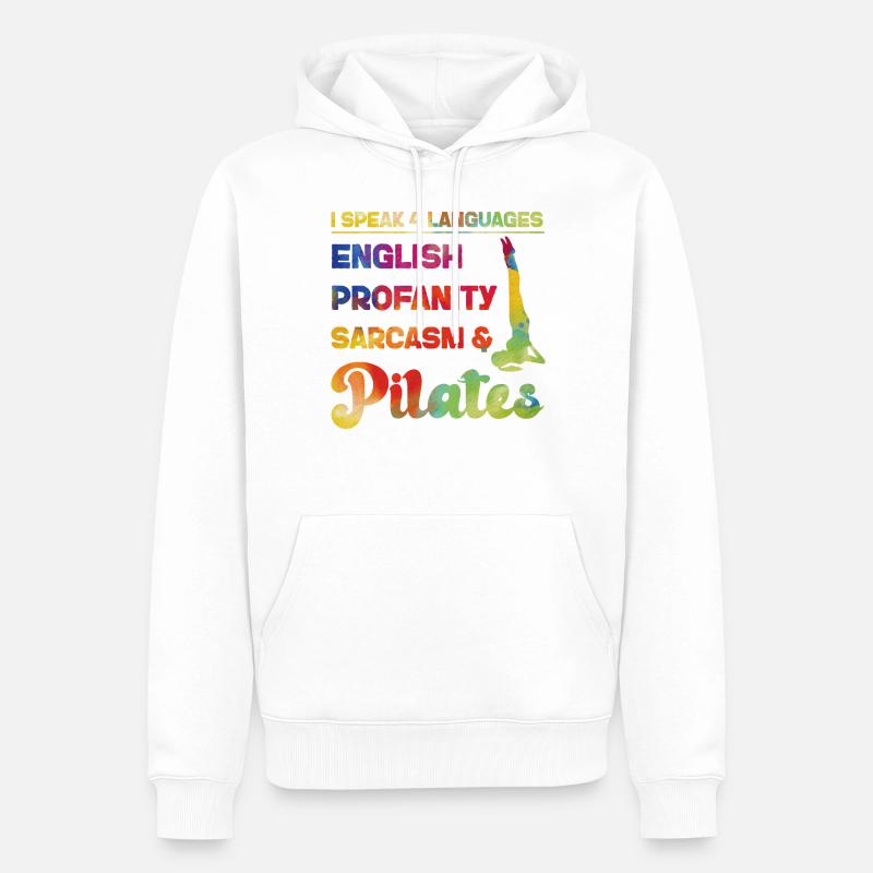 Instructeur de Pilates Enseignant - Sweat à capuche Premium bio Homme - blanc