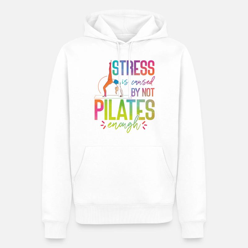 Pilates Instructor Teacher - Männer Premium Bio Hoodie - Weiß