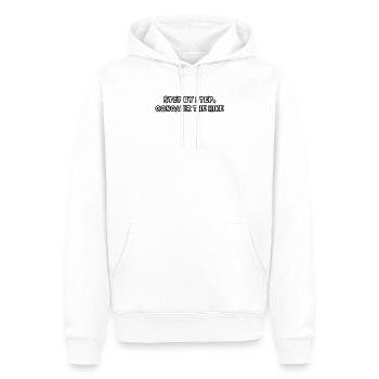 Hiking - Step by step, conquer the hike - Men’s Premium Organic Hoodie - white - Front - Nico (187cm)