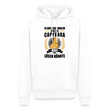 Capybara résout les problèmes Amérique du Sud capybara - Sweat à capuche Premium bio Homme - blanc - Devant - Nico (187cm)