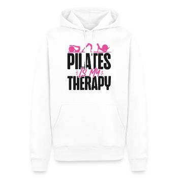 Instructeur de Pilates Professeur de Pilates - Sweat à capuche Premium bio Homme - blanc - Devant - Nico (187cm)