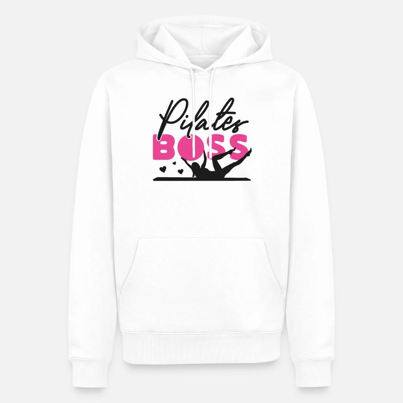 Pilates Instructor Teacher Pilates - Männer Premium Bio Hoodie - Weiß