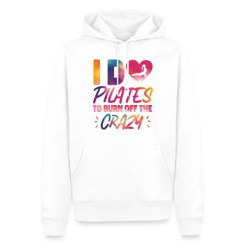 Instructeur de Pilates Enseignant - Sweat à capuche Premium bio Homme - blanc - Devant - Nico (187cm)