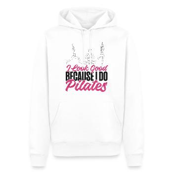 Pilates Instructor Teacher I Look - Männer Premium Bio Hoodie - Weiß - Vorne - Nico (187cm)