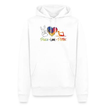 Pilates Instructor Teacher - Männer Premium Bio Hoodie - Weiß - Vorne - Nico (187cm)