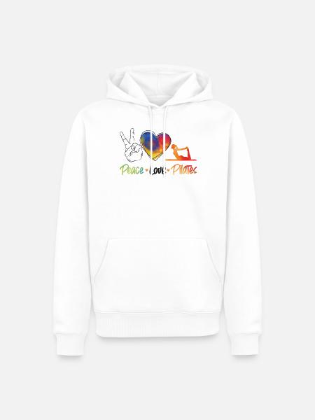 Pilates Instructor Teacher - Men’s Premium Organic Hoodie - white