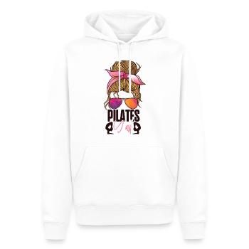 Instructeur de Pilates Enseignant - Sweat à capuche Premium bio Homme - blanc - Devant - Nico (187cm)